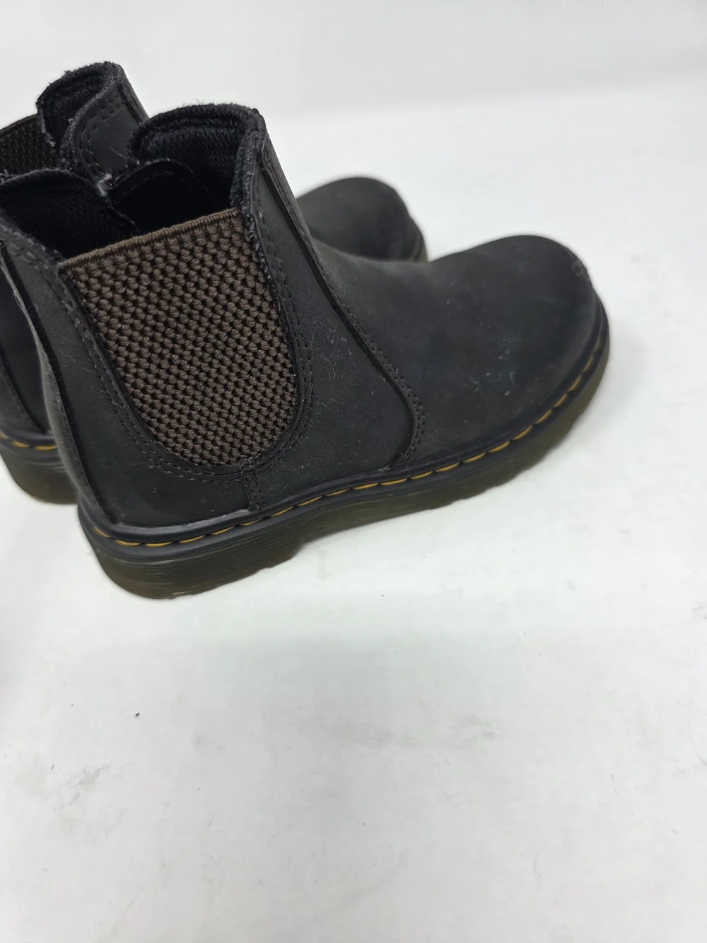 Dr. Martens Kids Black Chelsea Boots Size 10C UK 9 Side Zip Toddler Boots